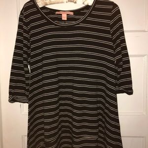 black and white striped long sleeve